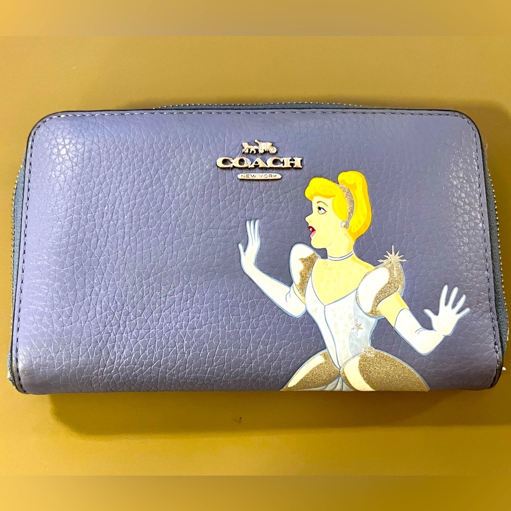 Disney x Coach Cinderella Zip Around Wallet